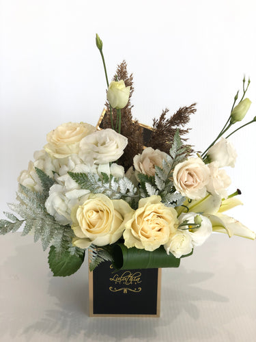 Square Gold trim - Black Box